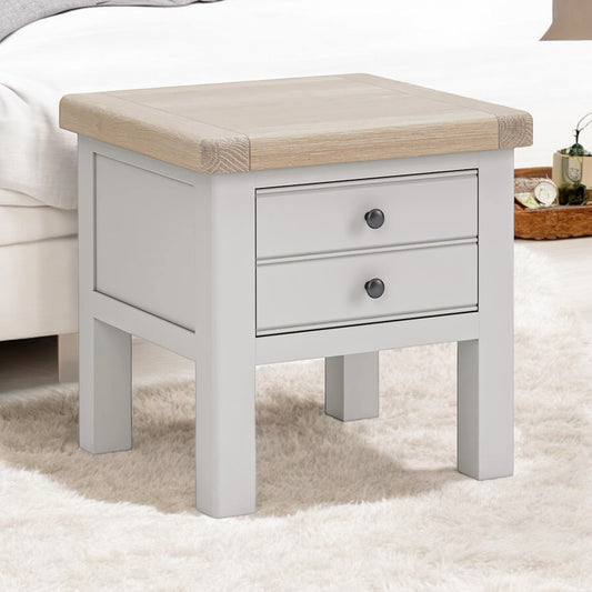 Toronto Lamp Table - Grey & Oak