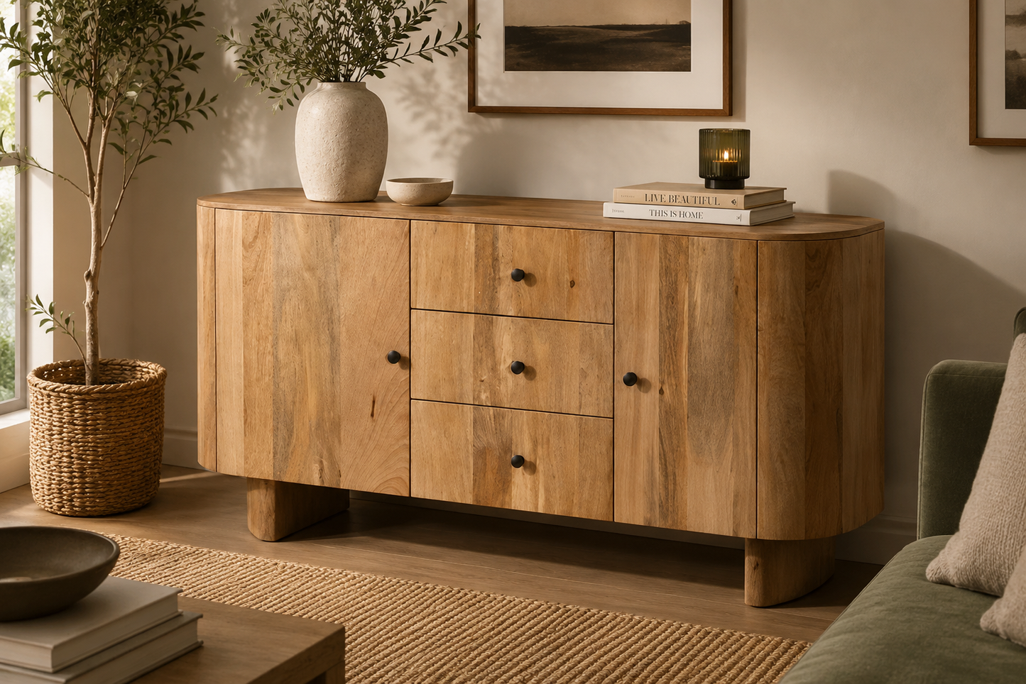 Baja Large Sideboard - Mango Wood