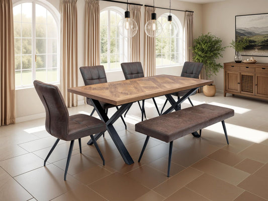 Ramon Dining Set - Chestnut