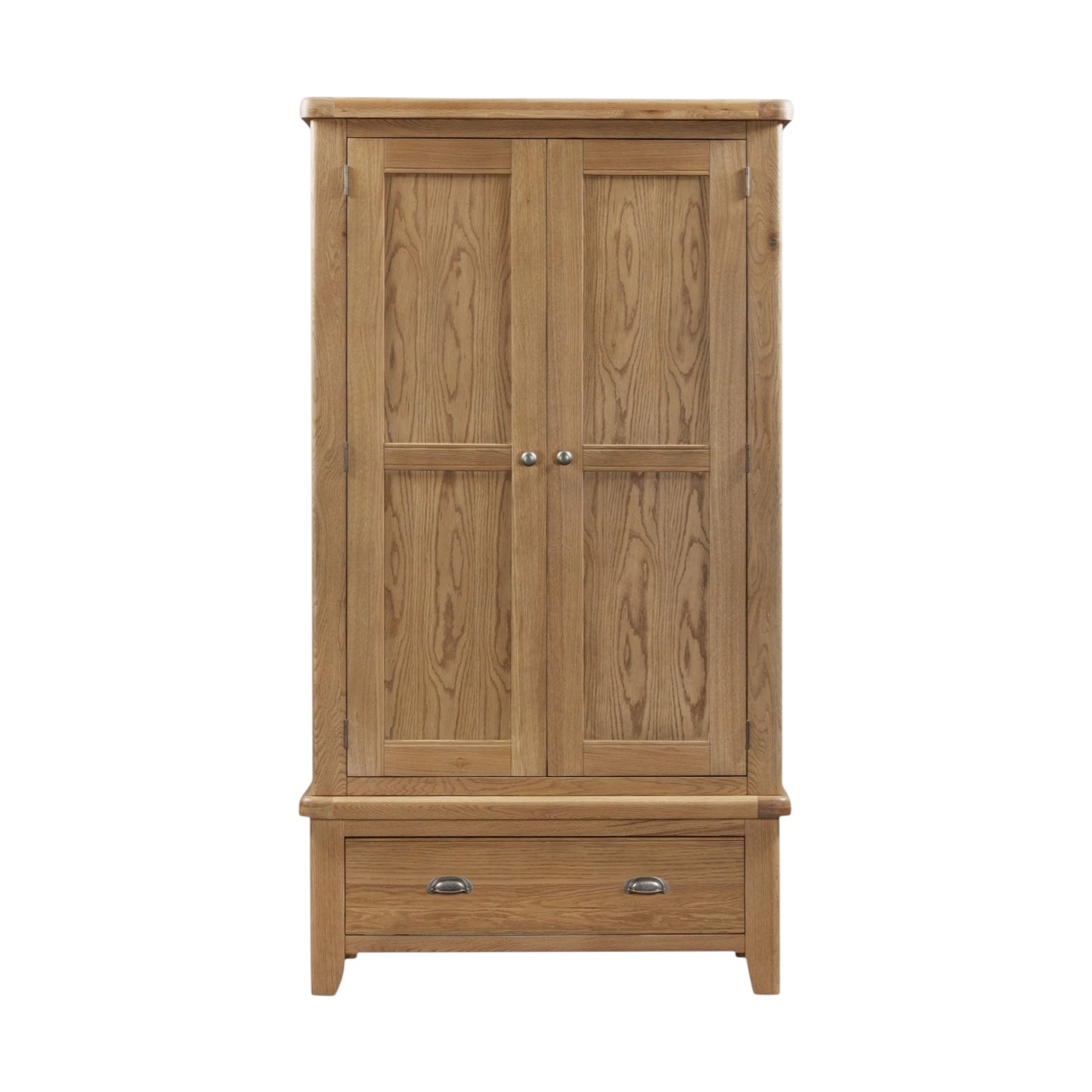 Heritage Oak Double Wardrobe - Smoked Oak