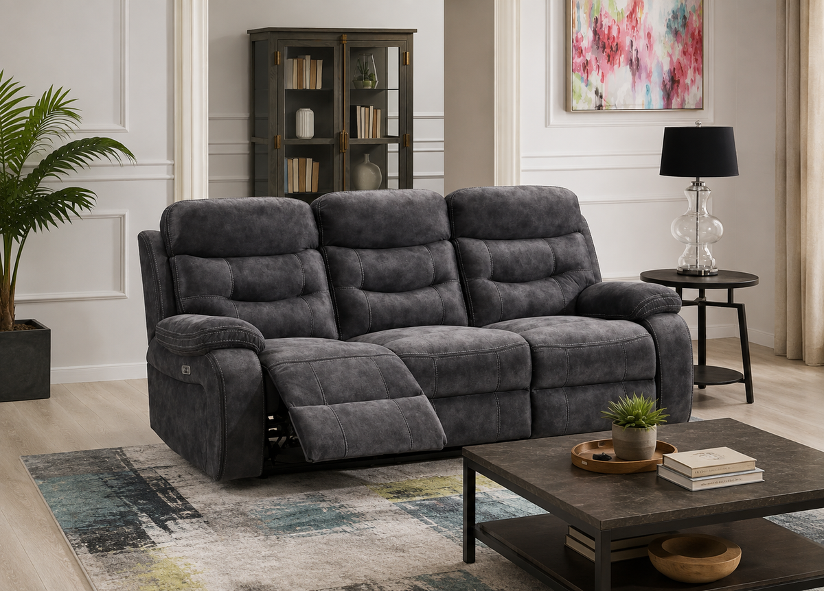 Carrie Sofa Sets - Charcoal
