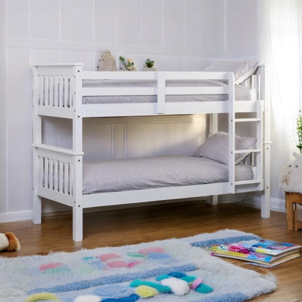 Lyon Single Bunk Bed - White