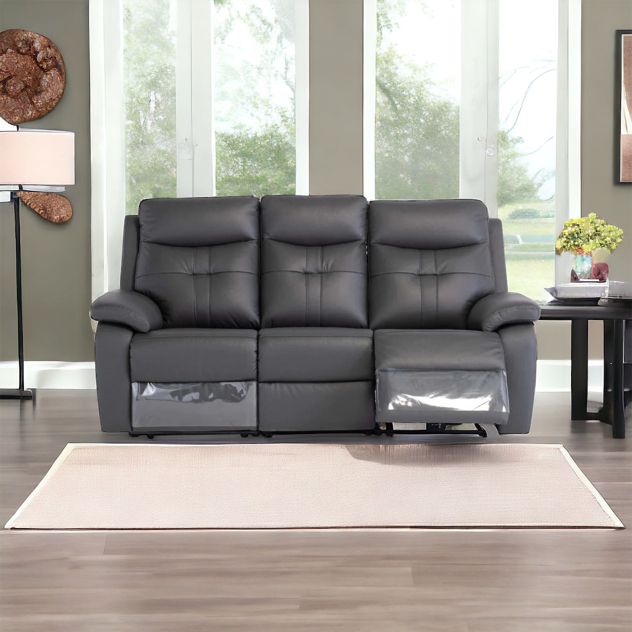 Lorenzo Sofa Sets - Charcoal