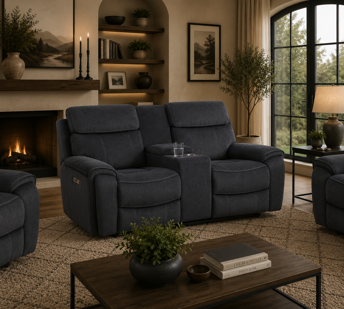 Sheldon Sofa Sets - Steel Grey