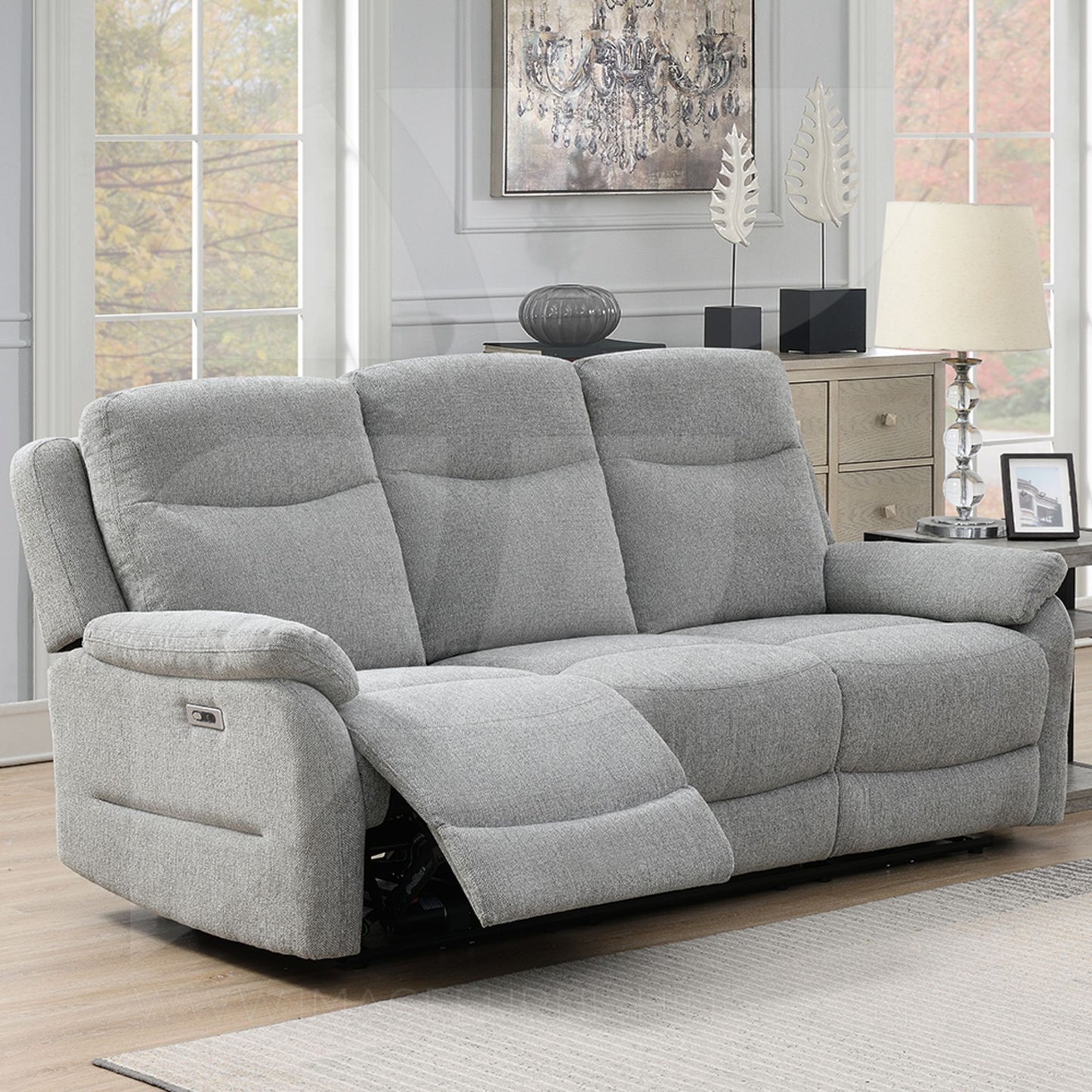 Amber Sofa Sets - Grey