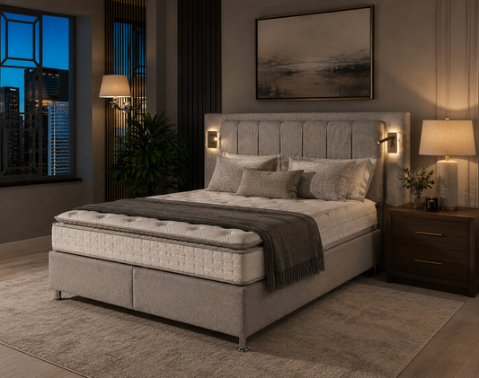 Ferro Ottoman Bed - Grey