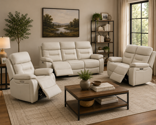 Boston Sofa Sets - Light Grey