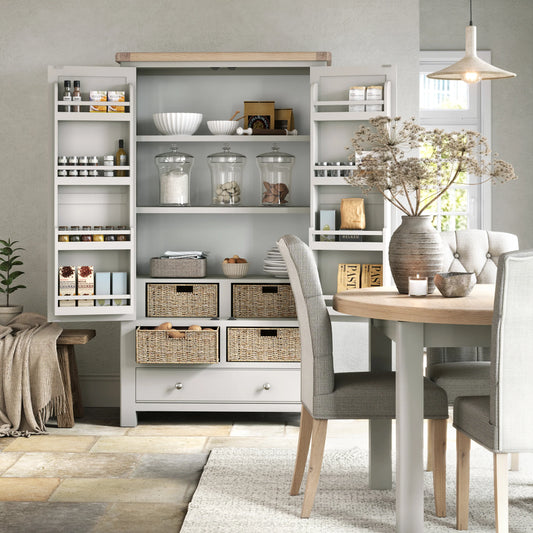 Toronto Larder Unit - Grey & Oak