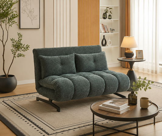 Tyler Double Sofa Bed - Moss Green