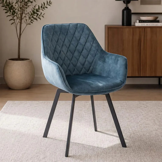Willow Swivel Dining Chair - Teal