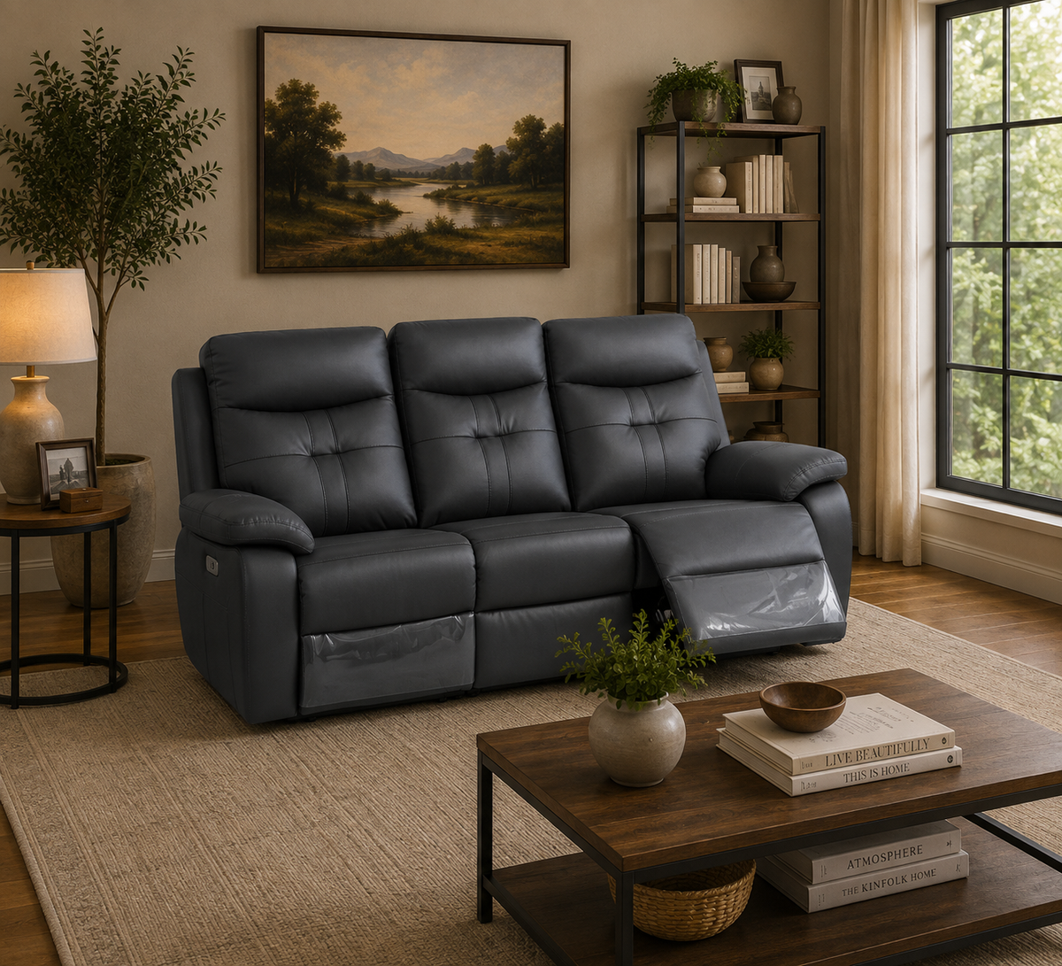 Lorenzo Sofa Sets - Charcoal