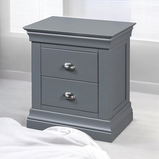 Mabel Two Drawer Locker - Dark Grey
