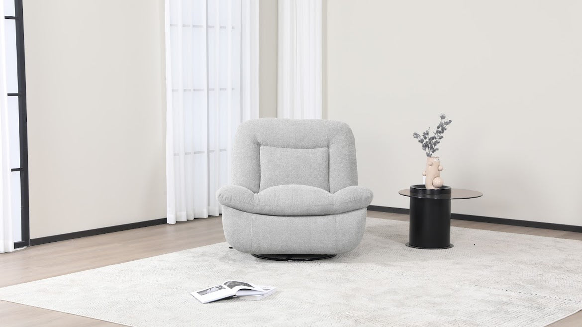 Dalton Electric Recliner - Light Grey