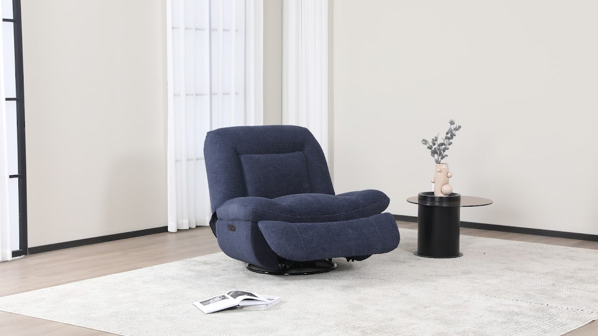 Dalton Electric Recliner - Indigo