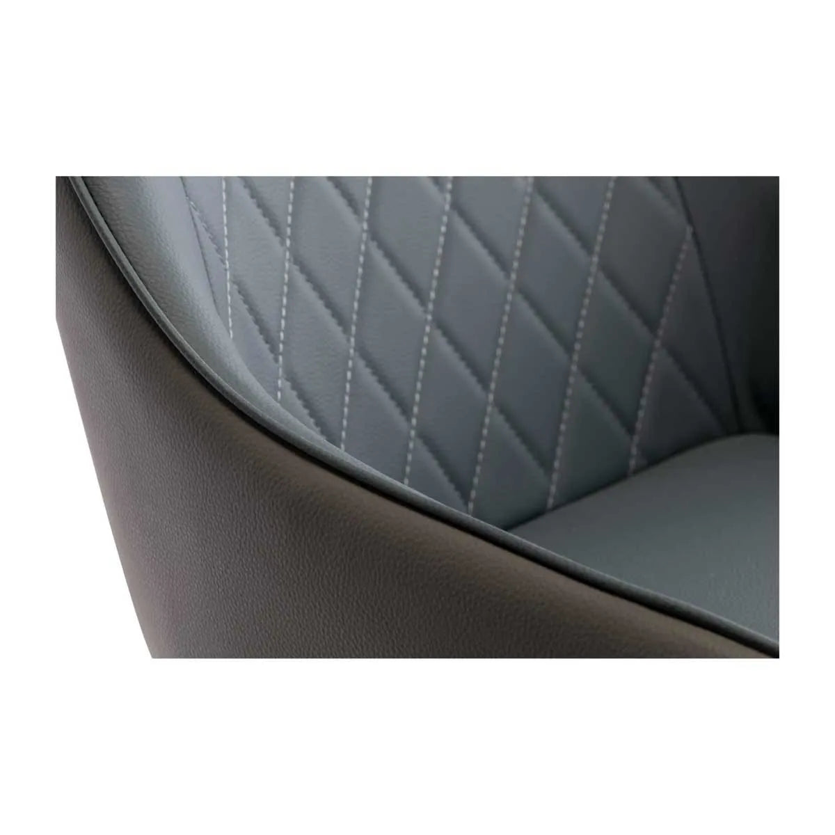 Seville Swivel Dining Chair - Two Tone Blue