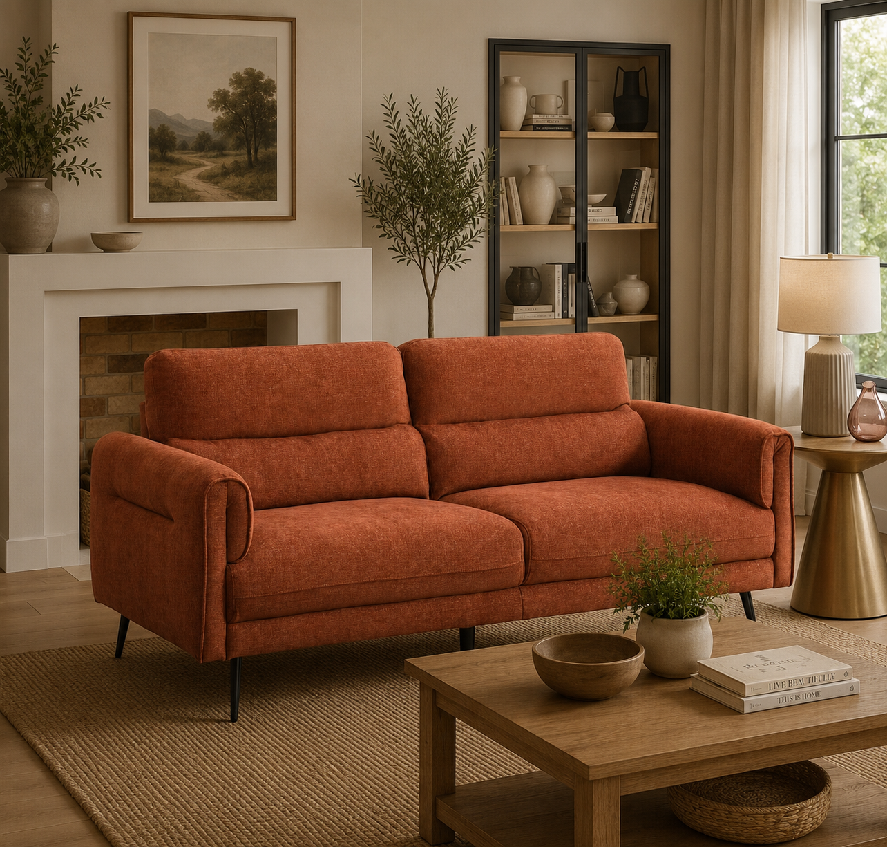 Oakley Sofa Sets - Rust