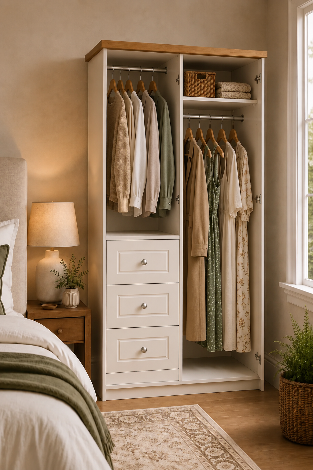 Eden Combi Wardrobe (Colour & Handle Options)