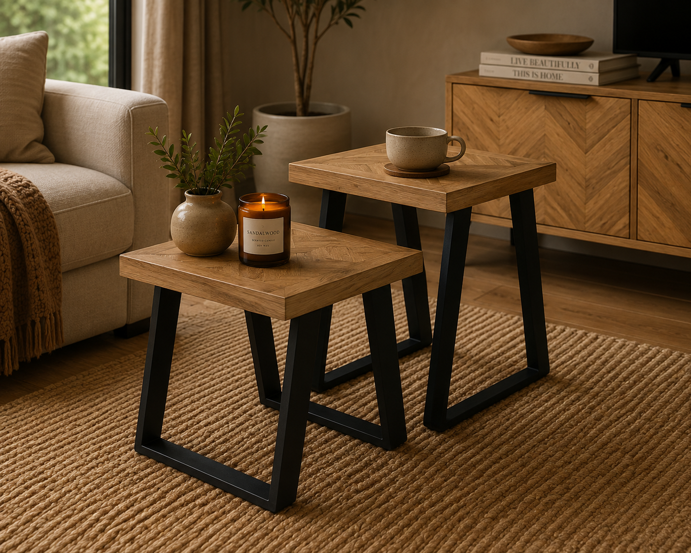 Argo Nest Of Tables - Oak