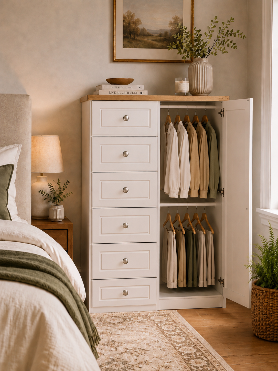 Eden Kids Combi Wardrobe (Colour & Handle Options)