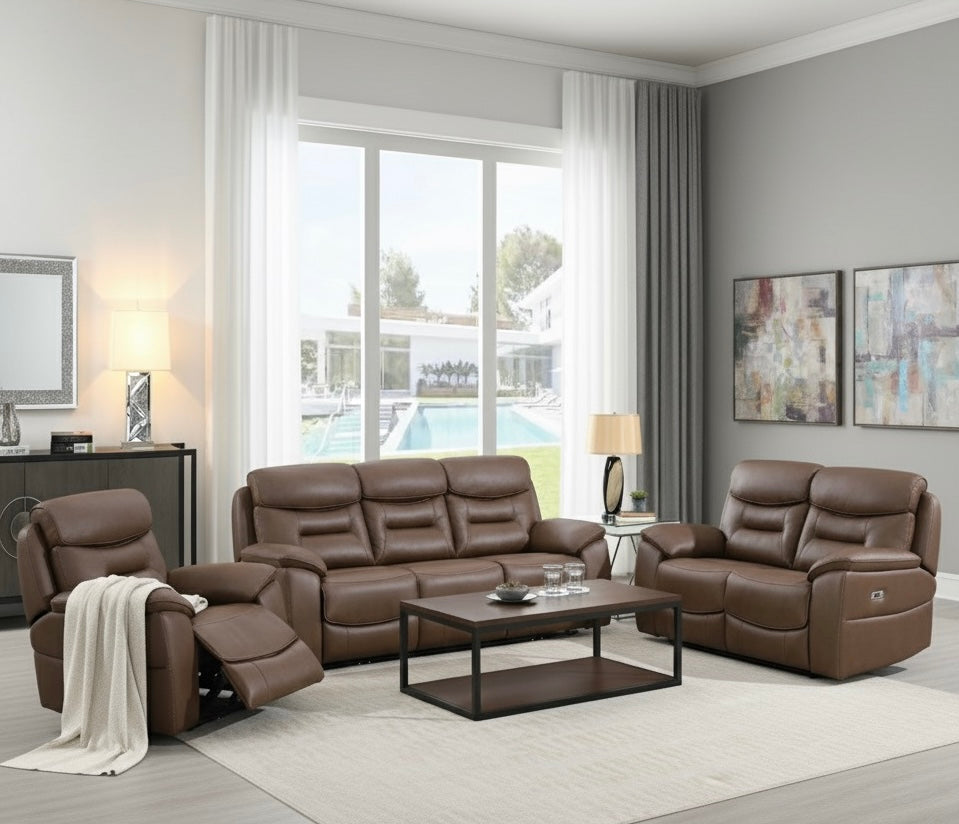 Olivia Sofa Sets - Chestnut