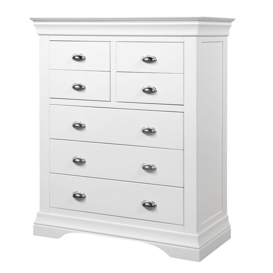 Mabel Seven Drawer Chest - White