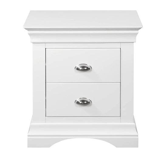 Mabel Two Drawer Locker - White