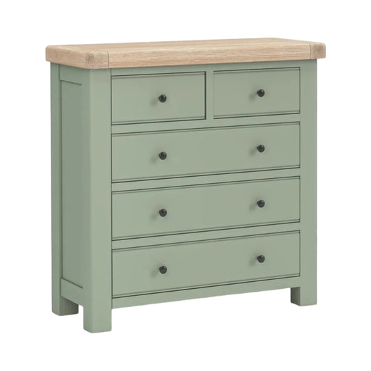Toronto Five Drawer Chest - Sage & Oak