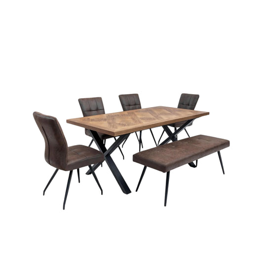 Ramon 1.8m Dining Set - Elm