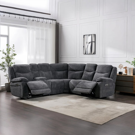 Herbert Corner Sofa - Dark Grey