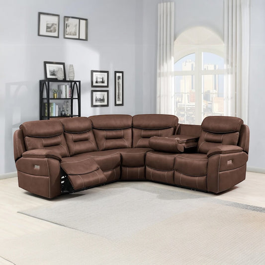 Olivia Corner Sofa - Chestnut