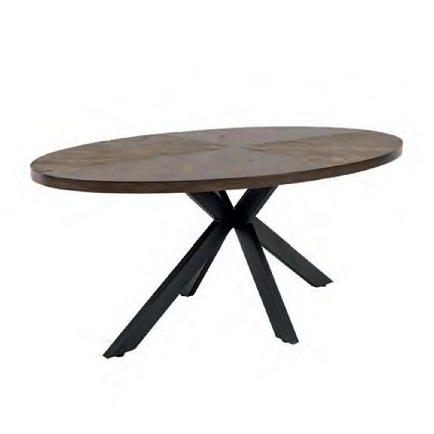 Sabena 1.8m Oval Dining Set - Dark Oak
