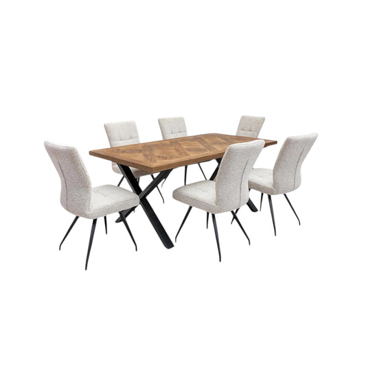 Daisy 1.8m Dining Set - Elm