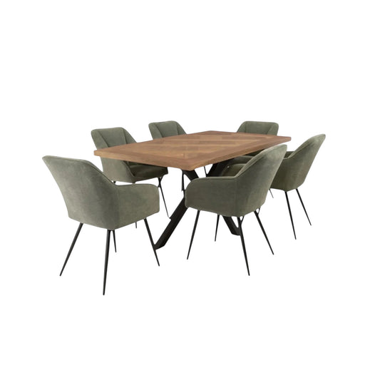 Hugo Dining Set - Medium Oak