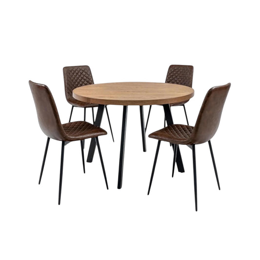 Cedarwood Dining Set - Dark Oak