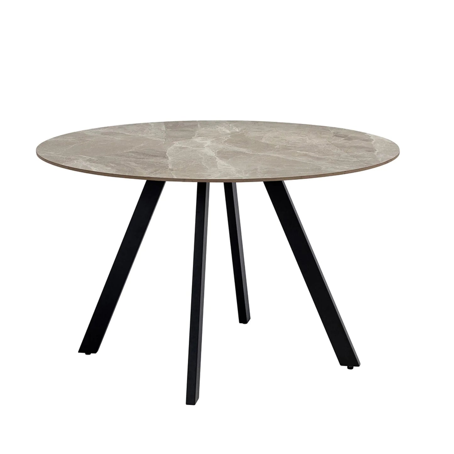 Solero 1.1m Round Dining Set - Grey