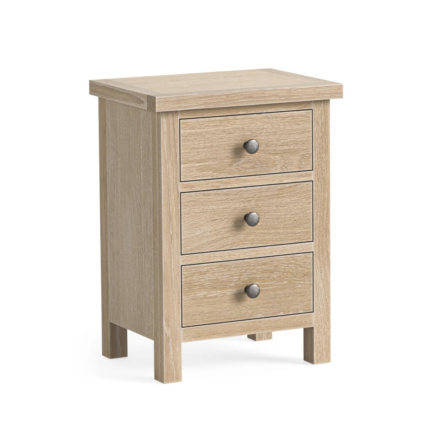 Country Oak Bedside Locker - Oak