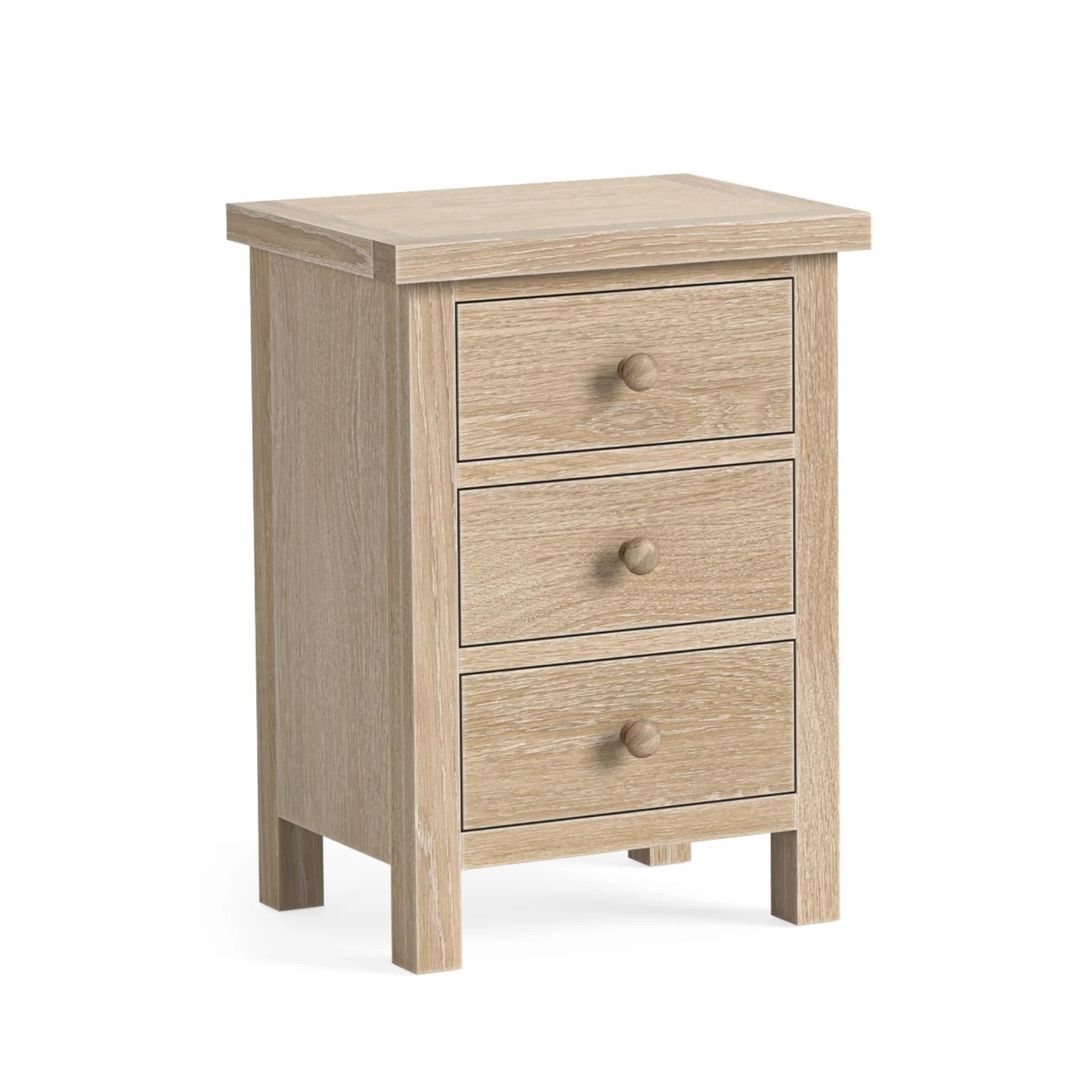 Country Oak Bedside Locker - Oak