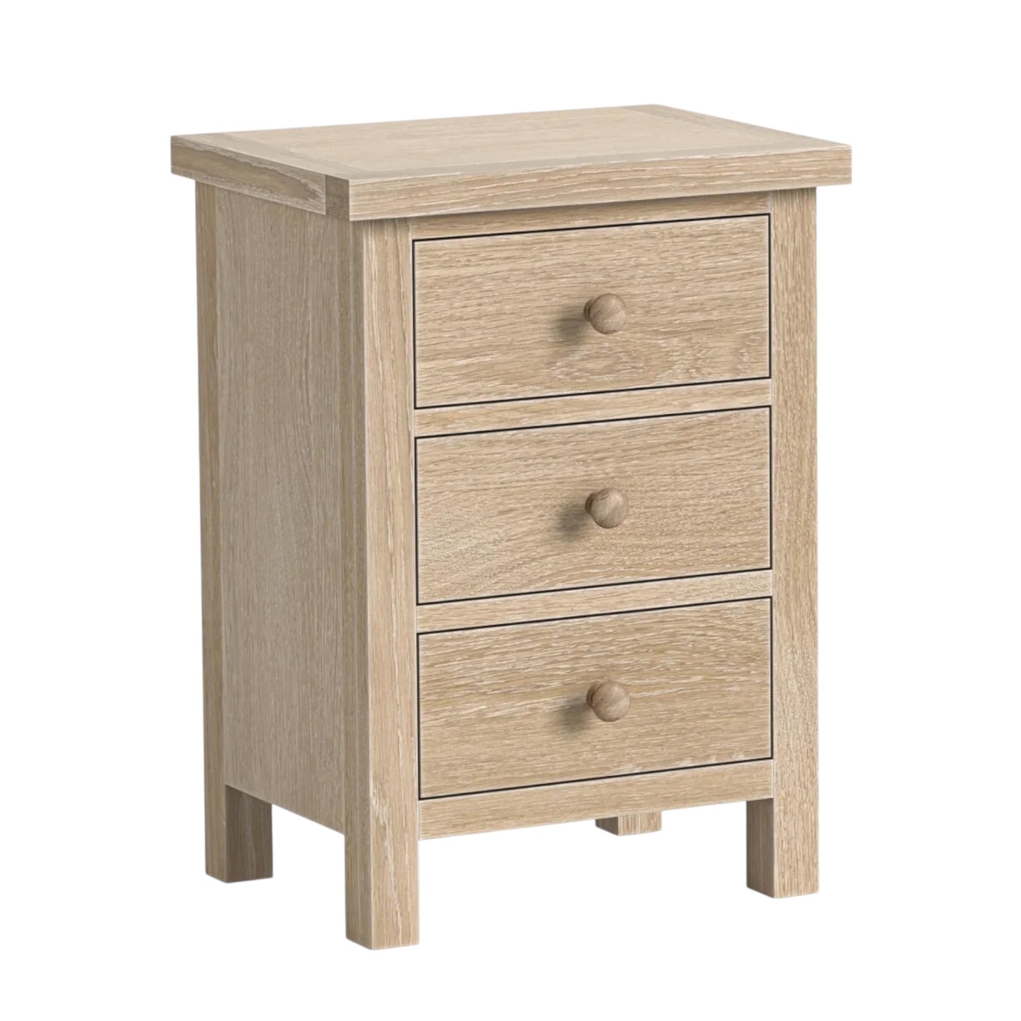 Country Oak Bedside Locker - Oak