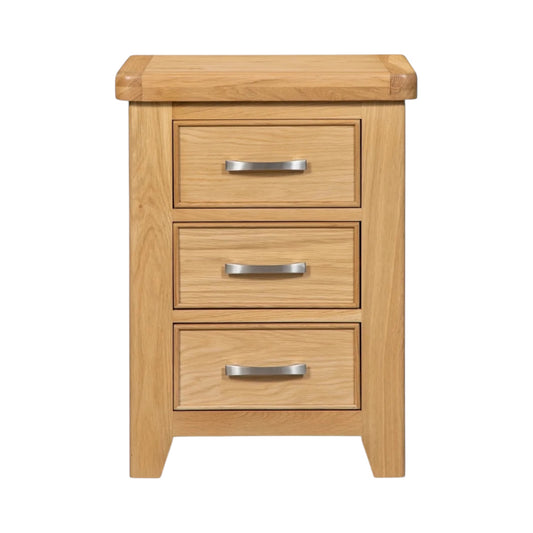 Modern Chunky Oak Bedside Locker