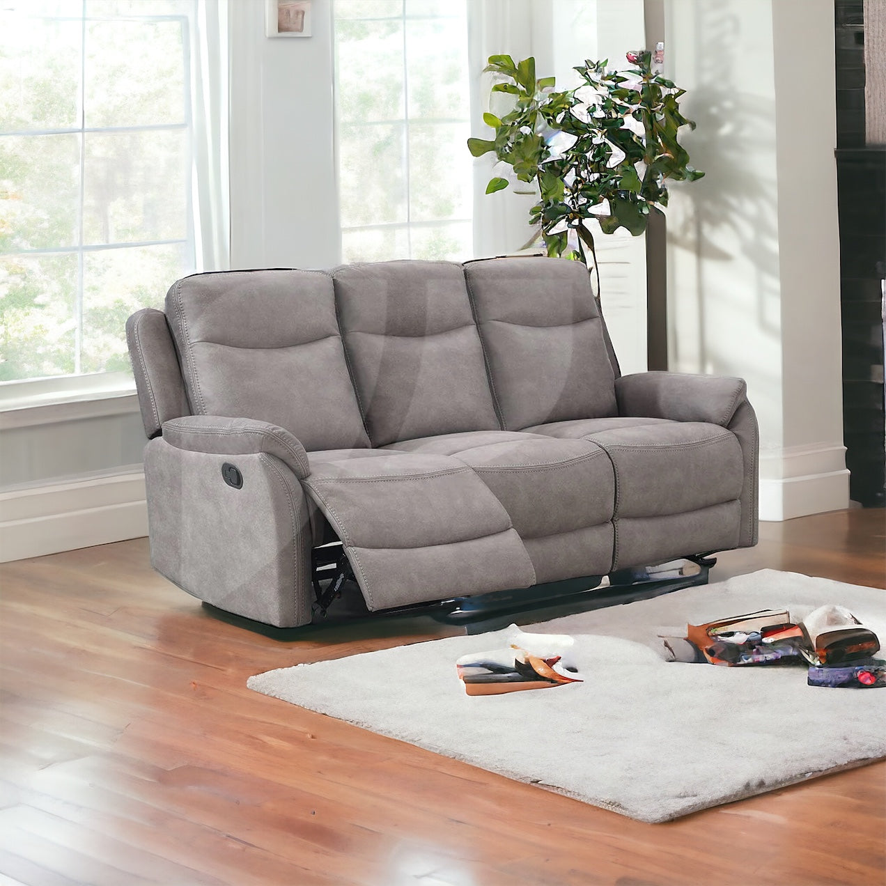 Quebec Sofa Sets - Stone Grey