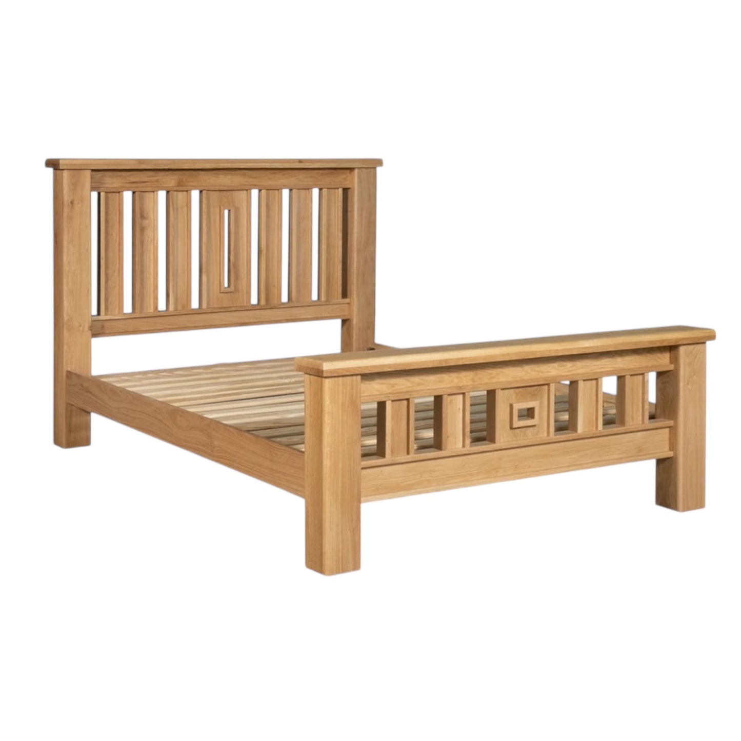 Modern Chunky Oak Bed Frame