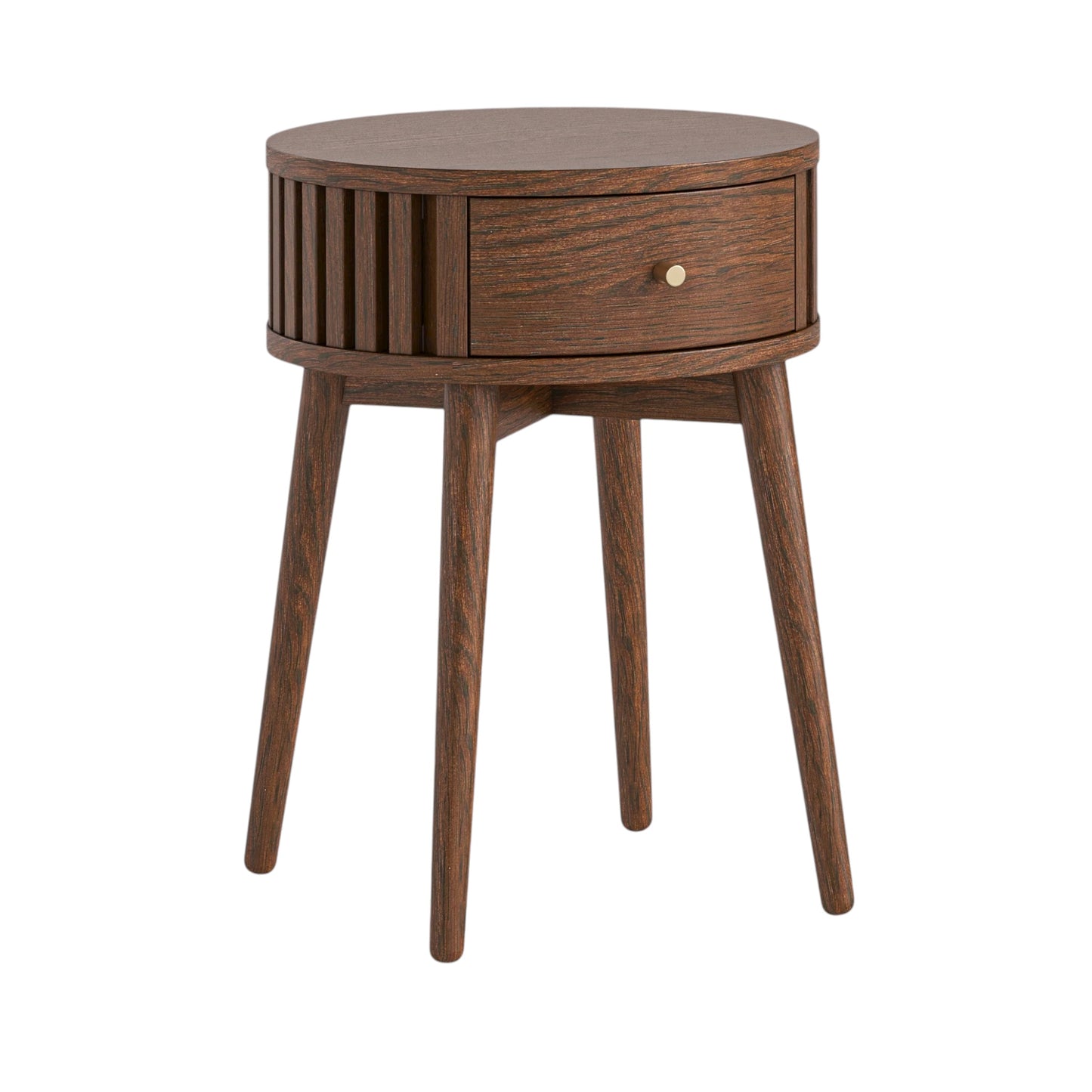 Soho One Drawer Side Table - Walnut