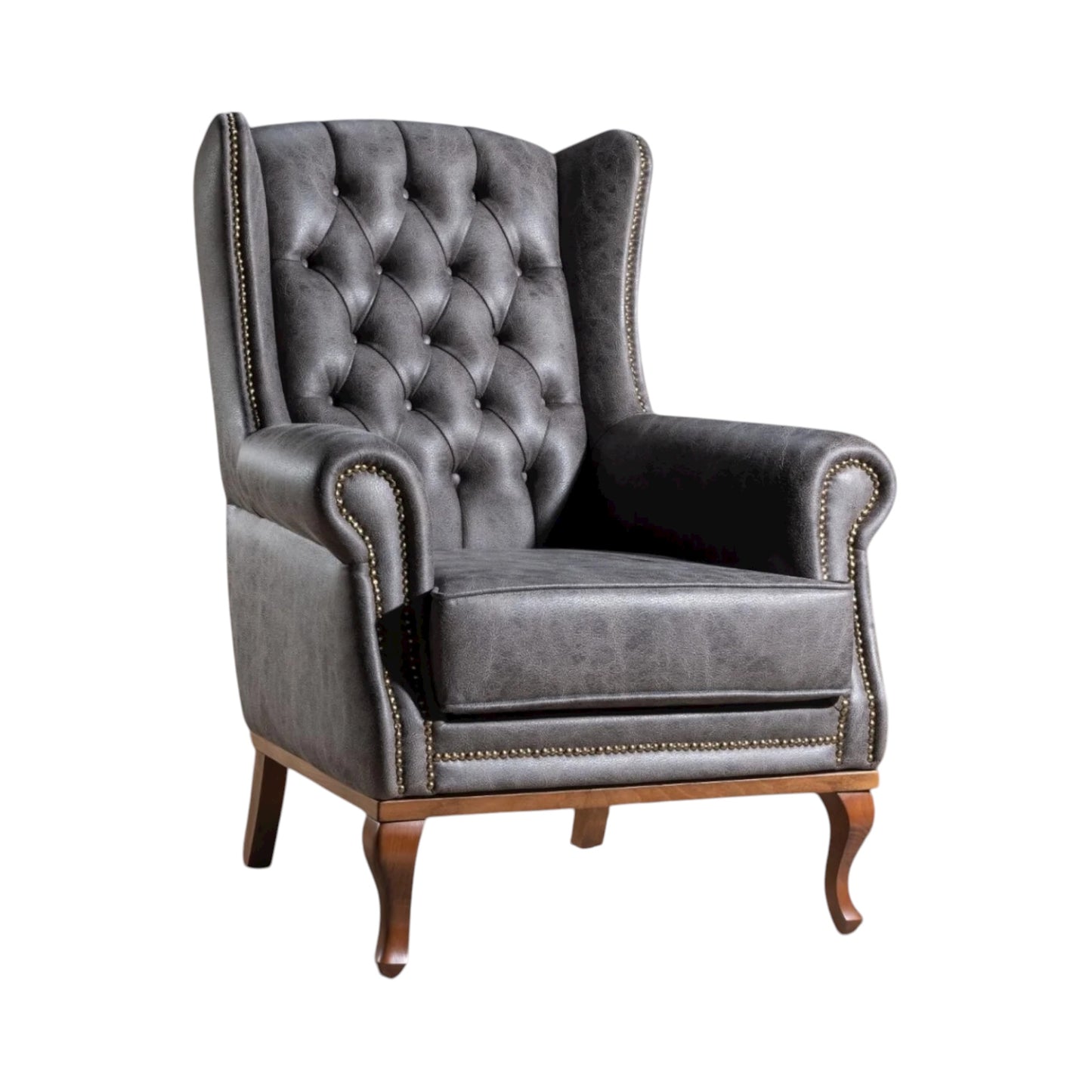 Quinn Fireside Chair - Grey