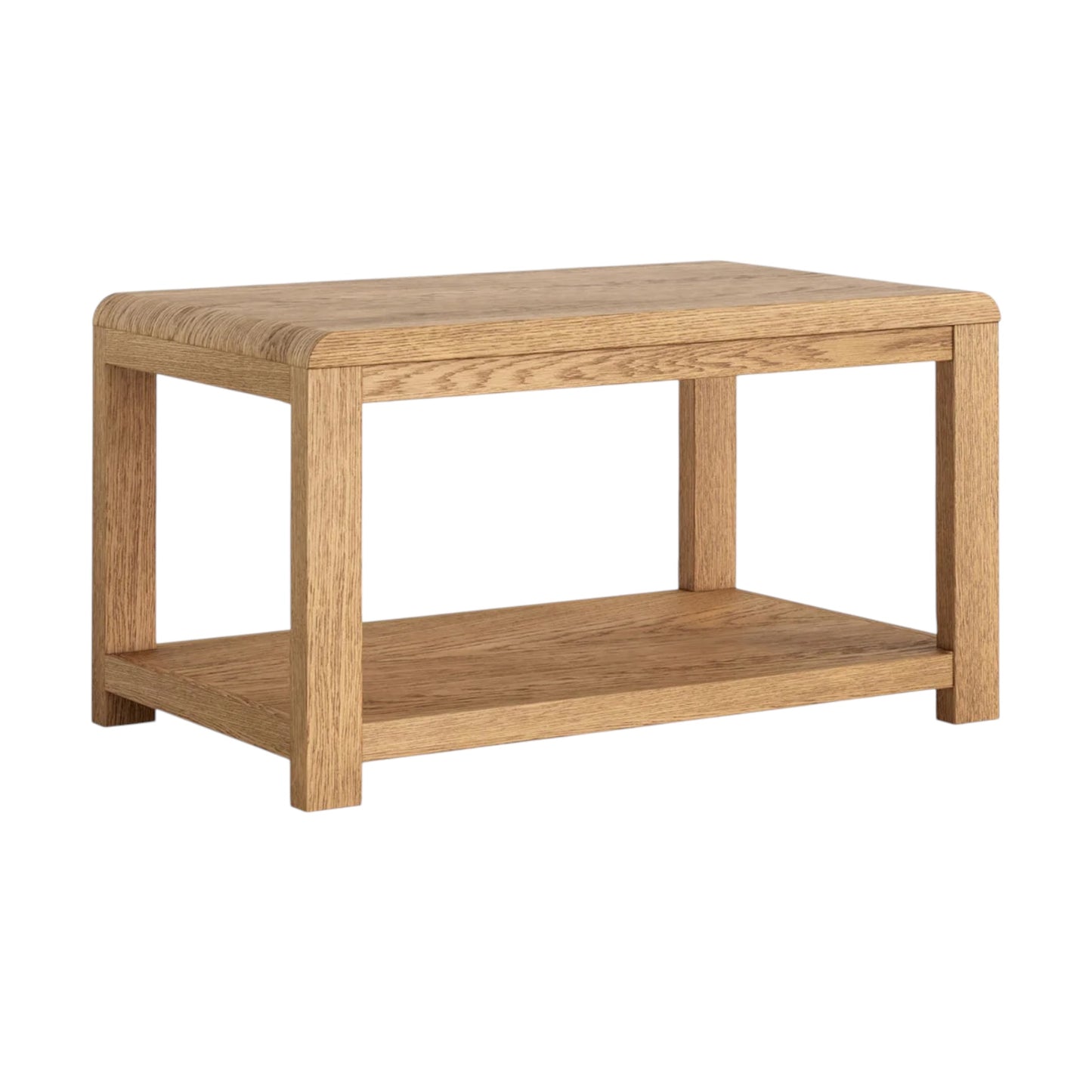 Bergen Coffee Table With Shelf - Oak