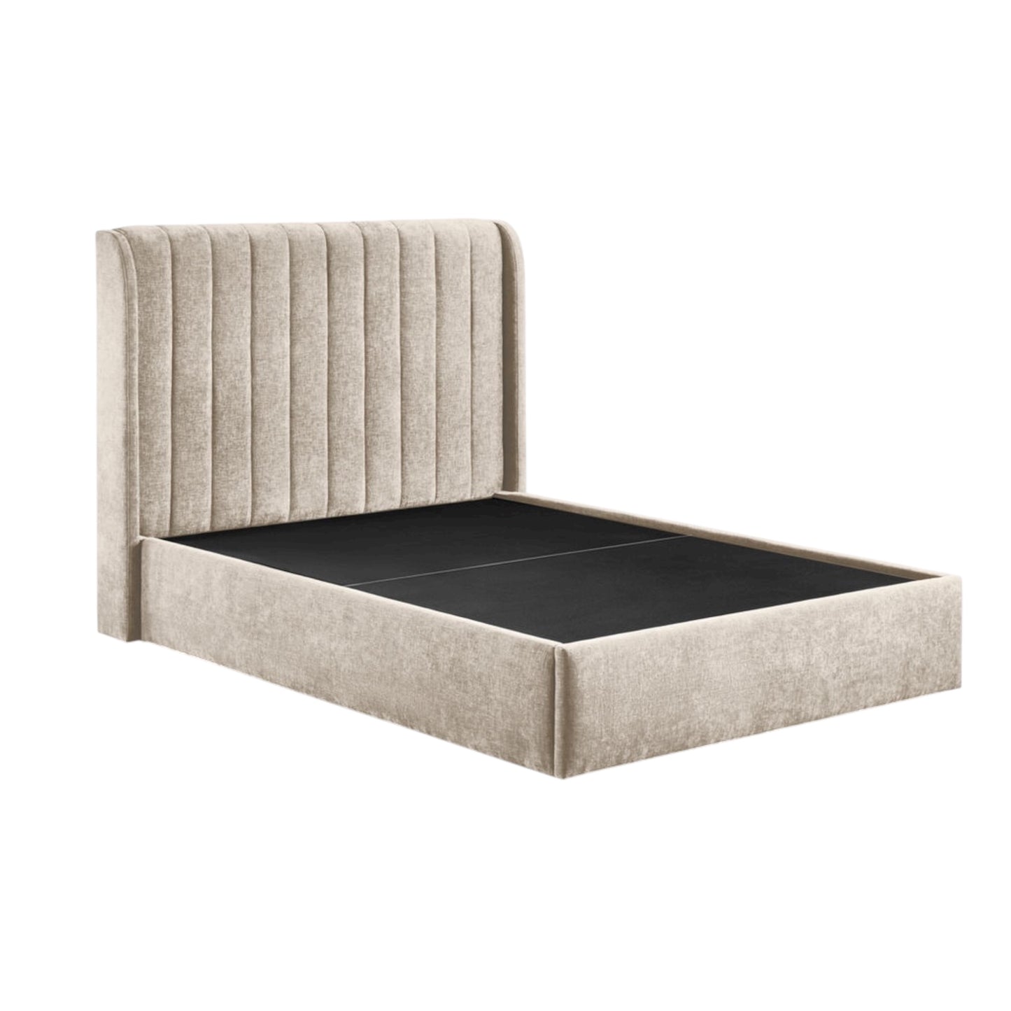 Lilly Ottoman Bed Frame - Beige