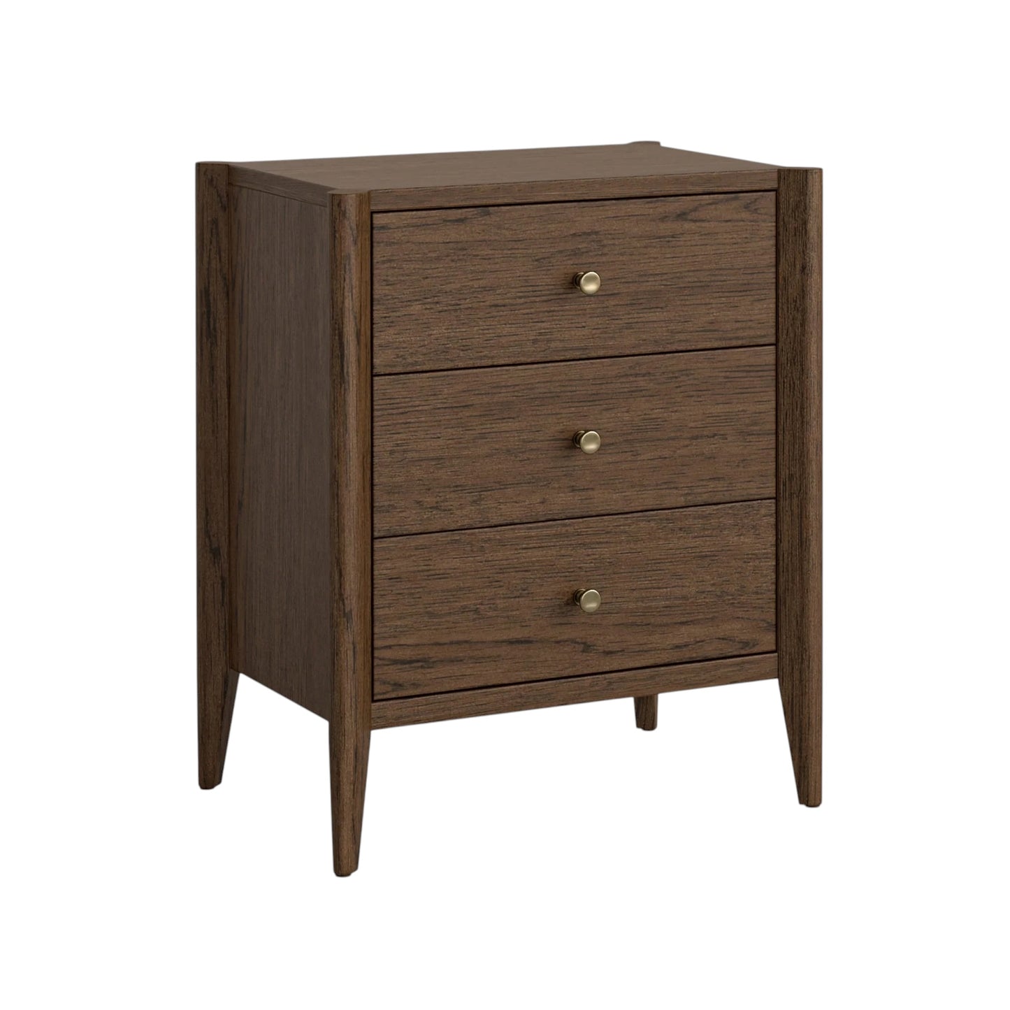 Paris Bedside Locker - Dark Oak