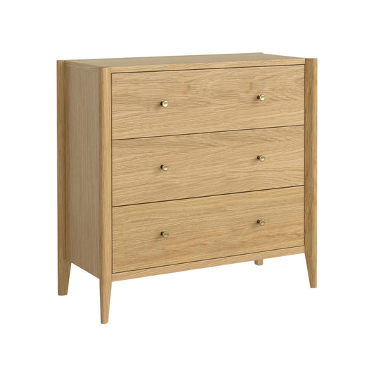 Paris Three Drawer Chest - Light Oak