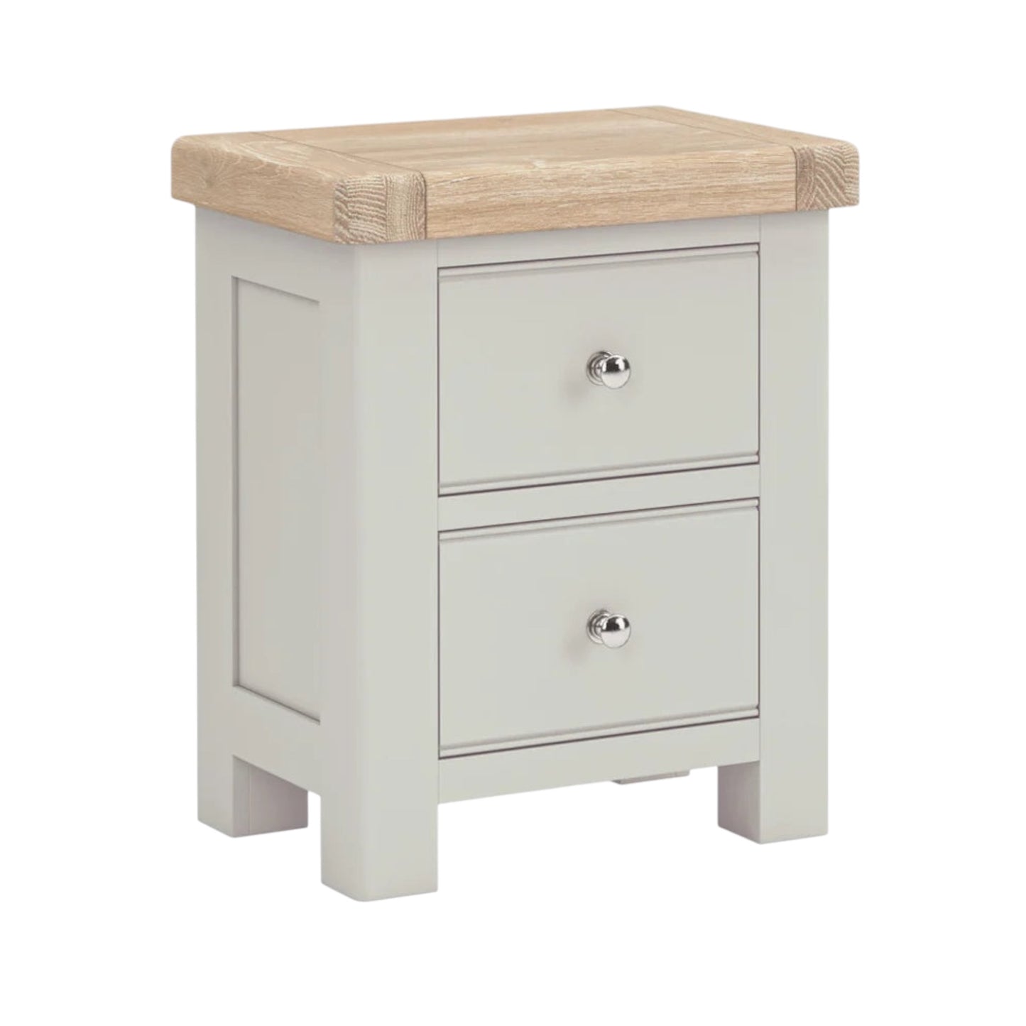 Toronto Bedside Locker - Stone Grey & Oak