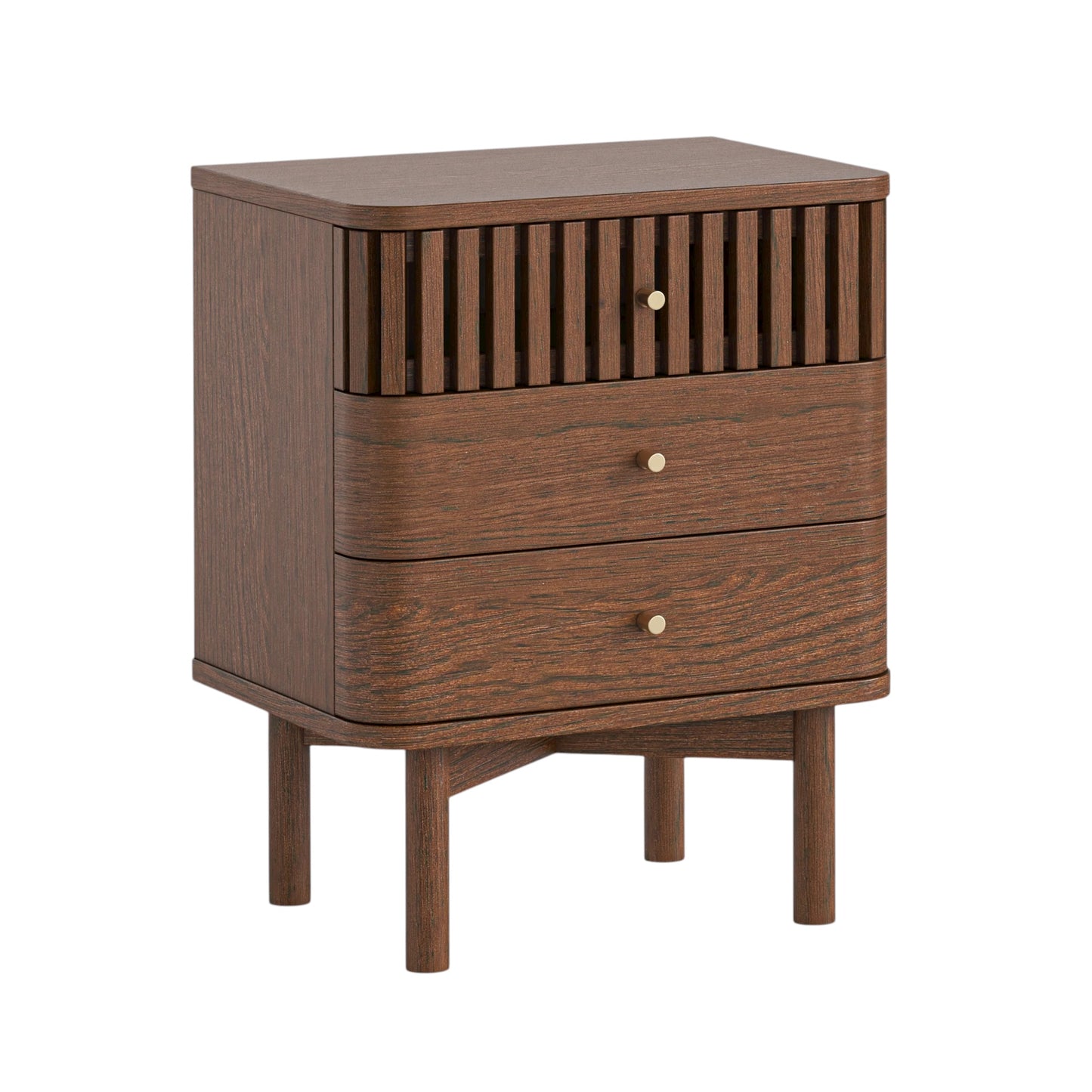 Soho Bedside Locker - Walnut