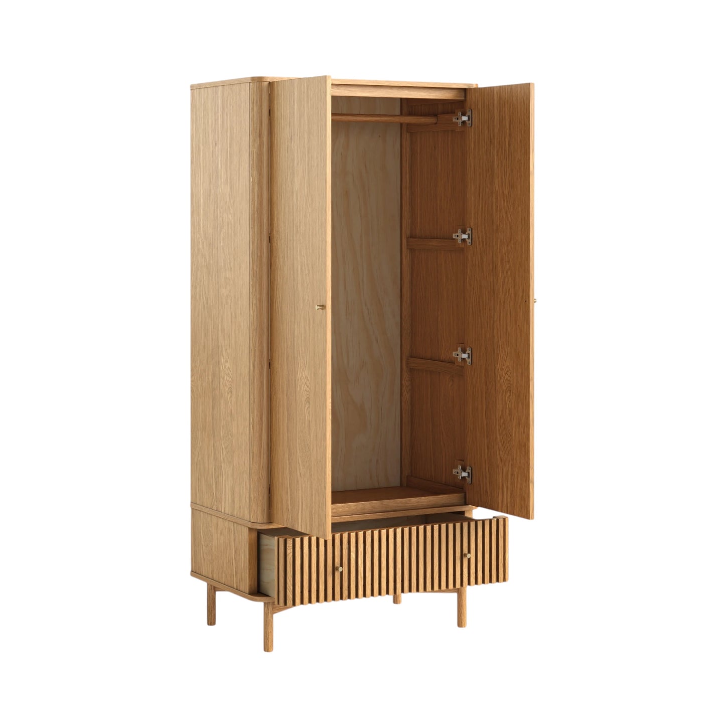 Soho Double Wardrobe - Natural